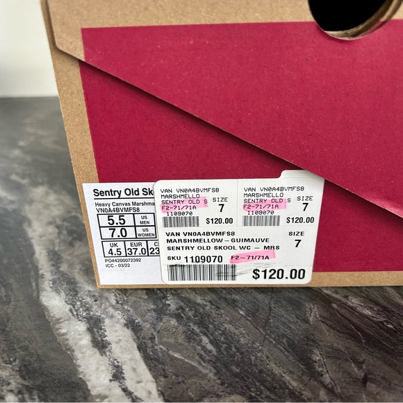 Marshmallow Sentry Old Skool Vans - Picture 7 of 12